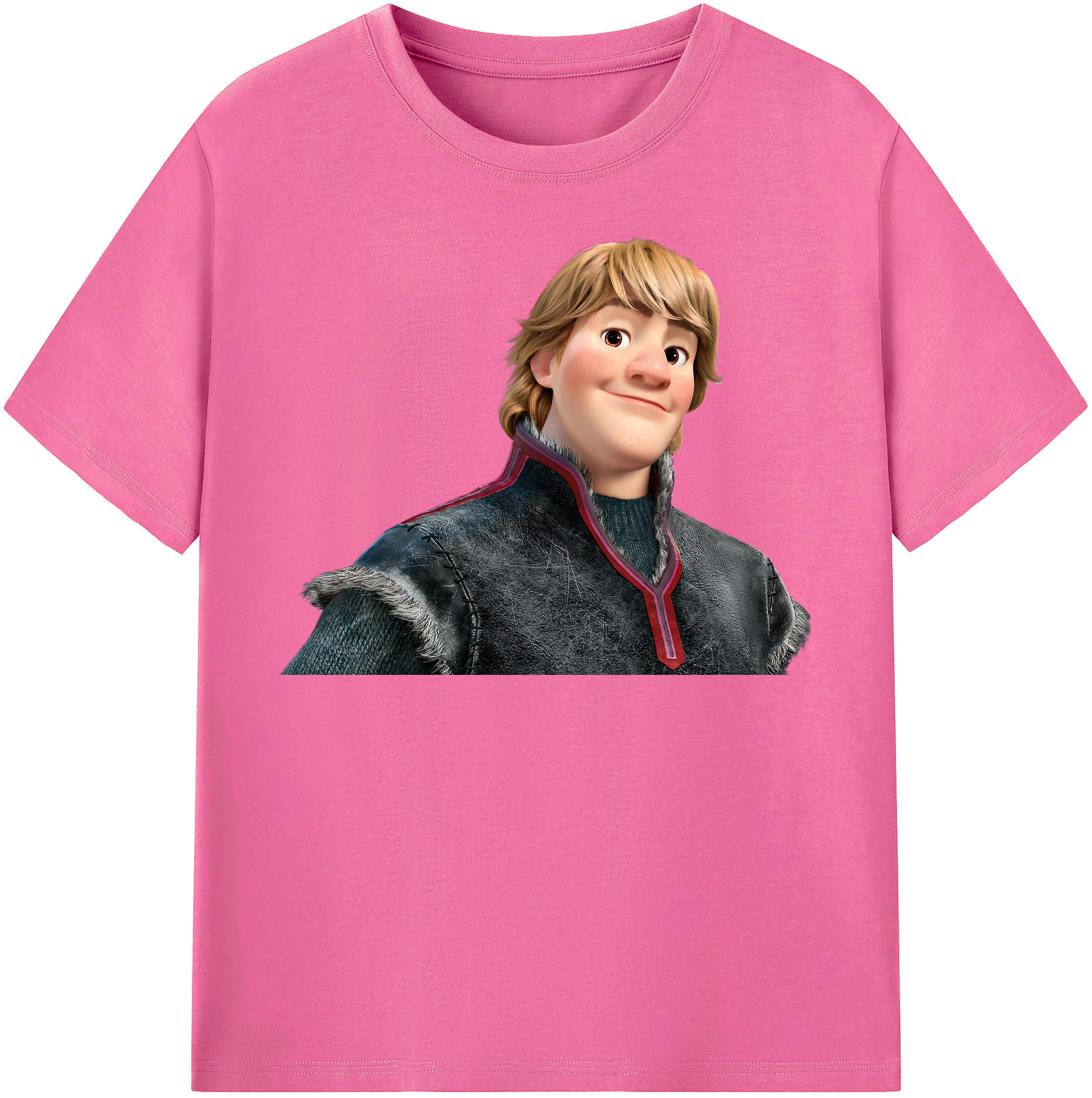 （画像用） アナと雪の女王 アンナ エルサ Frozen Anna Elsa レディースカジュアルプリントTシャツ（綿100％）